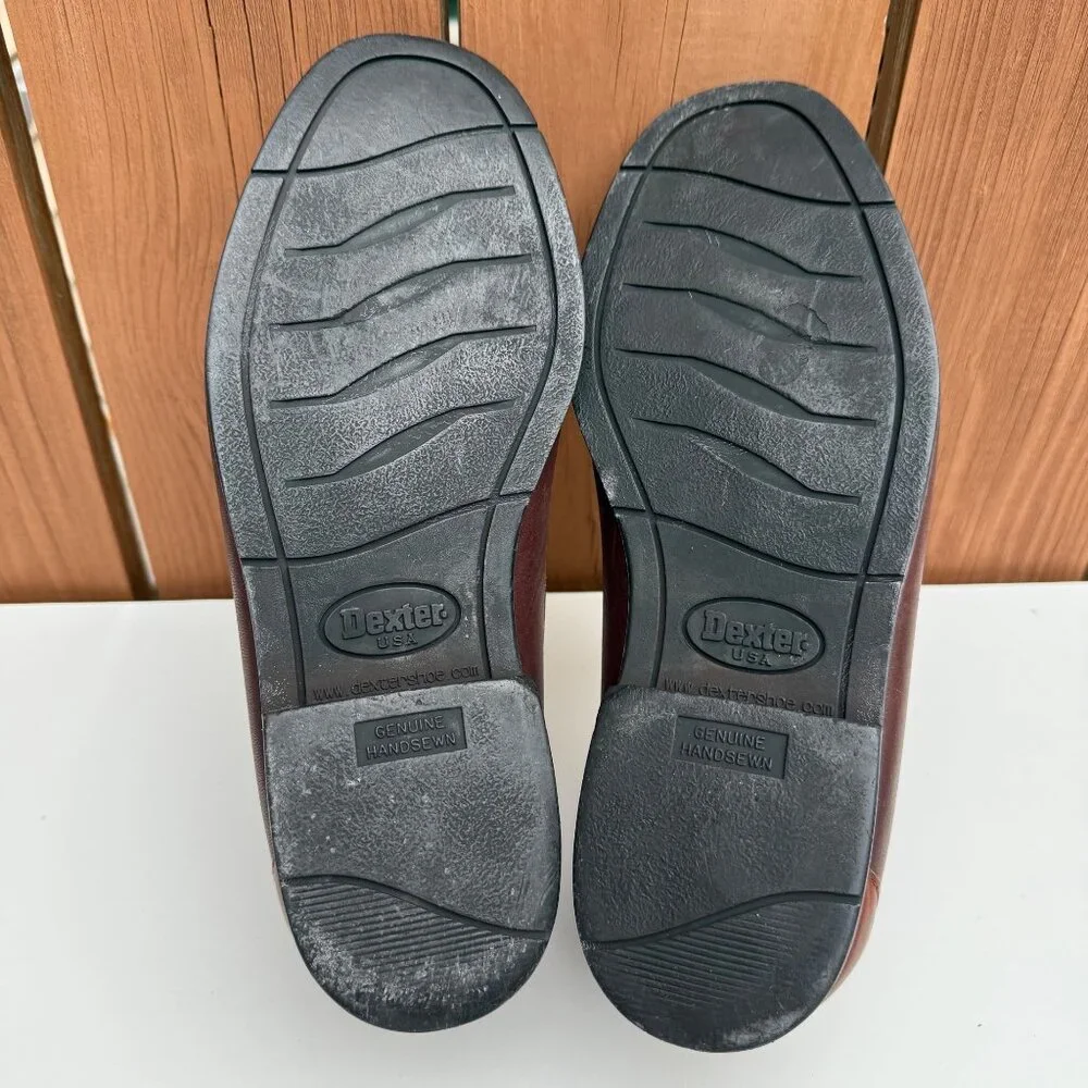 Brown Dexter Men's Leather Loafers with Tassels Size 9M - Picture 8 of 9